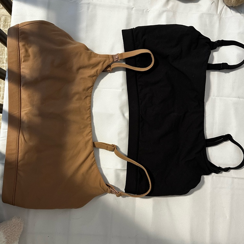 SKIMS scoop pumping nursing bras